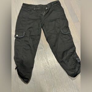 White House Black Market Black Cargo Pants Relaxed Fit